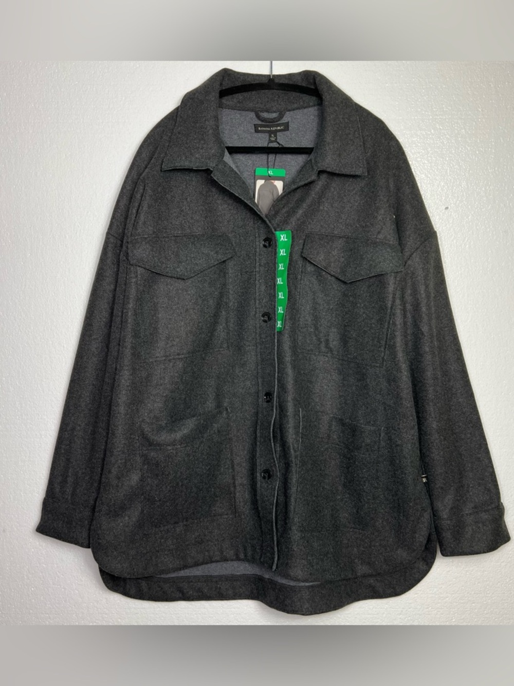 Banana Republic Factory Jacket Women Dark Charcoal size XL NWT
